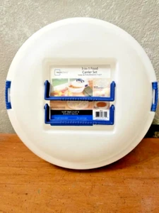 Mainstays Lebensmittel Aufbewahrung Träger-Druckknopf Deckel Griff-Cupcake Eier Tablett-Torte Wurstwaren - Bild 1 von 6
