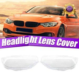 Clear For BMW 4 Series F32 F33 F36 F80 F82 M3 M4 2013-2017 Headlight Lens Cover - Picture 1 of 13