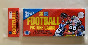 1981 TOPPS FOOTBALL UNOPENED GROCERY RACK PACK JOE MONTANA ROOKIE? - Picture 1 of 2