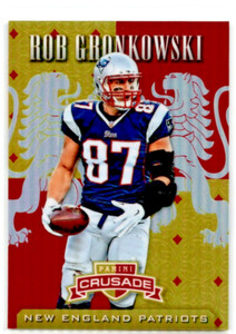 Rob Gronkowski 2015 Panini Rookies & Stars Crusade RED #C38 Patriots #d /99