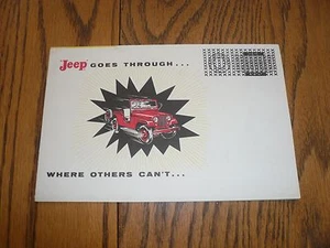 Jeep Information Flyers 1950 tracción a las 4 ruedas - Jeep pasa a través - Imagen 1 de 4
