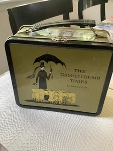 vtg EDWARD GOREY Lunch Box THE GASHLYCRUMB TINIES steampunk tin 2002 - Picture 1 of 12