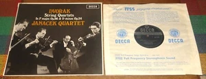 JANACEK QUARTET DVORAK UK 1ST PRESS ED1 WBG DECCA STEREO SXL 6103 LP 1964 - Picture 1 of 10