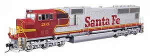 11001 Walthers Mainline EMD SD75M - Standard DC Santa Fe #203 - Picture 1 of 2