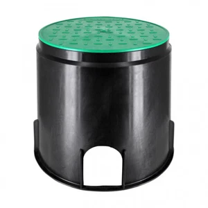 Caja de válvulas caja de válvulas riego caja de distribución con tapa redonda GRANDE 10" - Imagen 1 de 3