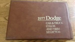 1977 Dodge Color, Paint, Upholstery, Trim Selector Dealer Dealers Album - Picture 1 of 12