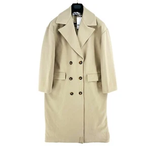 Rodier Mateaux Women Beige Over Coat Jacket Size L - Picture 1 of 10