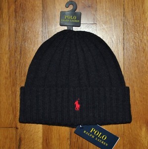black polo beanie