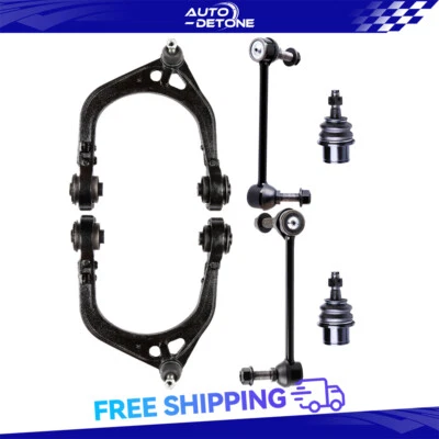 6 Front Control Arm Ball Joints Sway Bar End Link Fits Dodge Charger Challenger Foto 1 de 4