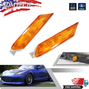 MAZDA Genuine RX-8 Amber Corner Side Turn Marker Rh&Lh Indicator Light Lens Lamp - Picture 1 of 8