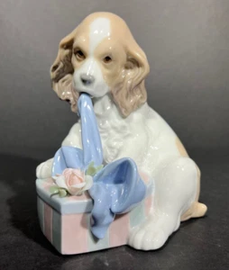 Lladro 1008312  8312 "Can't Wait" Dog Cocker Spaniel Figurine - Picture 1 of 5