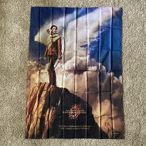 The Hunger Games Wall Flag Banner Fabric Tapestry CatchingFire Mockingjay Poster - Picture 1 of 6