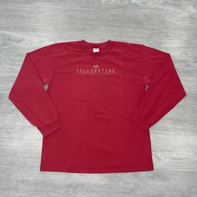 Camiseta de Colección Para Hombre Grande Parque Nacional de Yellowstone Manga Larga Cuello Redondo Sudadera Foto 1 de 4