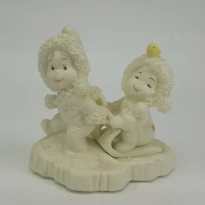 Tykes On Ice, Hitching a ride, Christmas Snowbaby-Like Figurine WKHJS - Picture 1 of 11
