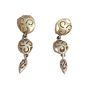 2" goldfarbene Ohrringe Bohemian - Bild 1 von 3