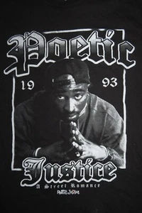 American Rapper TUPAC SHAKUR 2PAC "Poetic Justice" A Street Romance (XL) T-Shirt - Picture 1 of 2