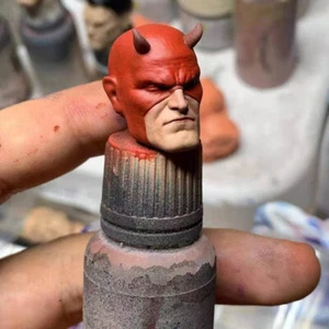 Comics Daredevil 1/12 Scale Head Carving Painted Sculpt Model Figure Accessory - Picture 1 of 4