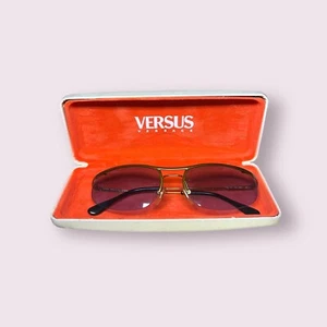 Occhiali da sole Vintage Versus Versace Mod L23 mezza montatura anni '90 Made in Italy - Foto 1 di 8