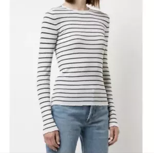 VINCE Cashmere Striped Ribbed Long Sleeve Sweater Womens XS Multicolor - Picture 1 of 11