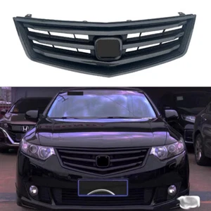 Carbon Fiber Pattern Black Front Grill For Honda Accord EURO CU1 CU2 TSX 2008-11 - Foto 1 di 4