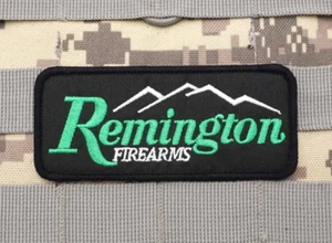 SELTENER GESTICKTER KLETTVERSCHLUSS-AUFNÄHER REMINGTON FEUERWAFFEN JAGEN/SCHIESSEN... - Bild 1 von 2