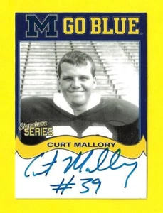 2004 TK Legacy Michigan Autograph M Go Blue MGB86 Curtis Mallory - Picture 1 of 3