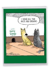 1 Jumbo Birthday Greeting Card - Hole Foods J2684BDG - Picture 1 of 6