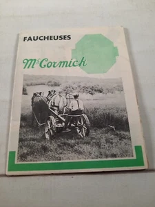Vtg Mc cormick horse drawn sickle mower advertisement faucheuses - Picture 1 of 5