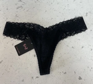 HUNKEMÖLLER ultra low string Tanga Slip schwarz Gr M/36/38 BW-Mix NEU m Etikett - Bild 1 von 4