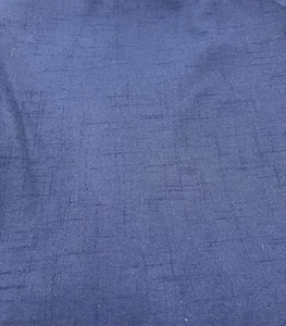 Vintage Blue Polyester Cotton Blend Fabric 3 yards 58" Wide Textured Linen Feel - Picture 1 of 3