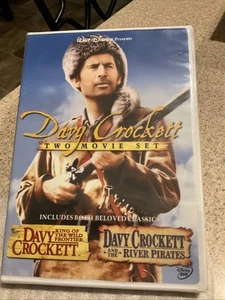 Walt Disney “DAVY CROCKETT” 2 Movie Set HTF DVD 2004 NEW Sealed - Picture 1 of 2