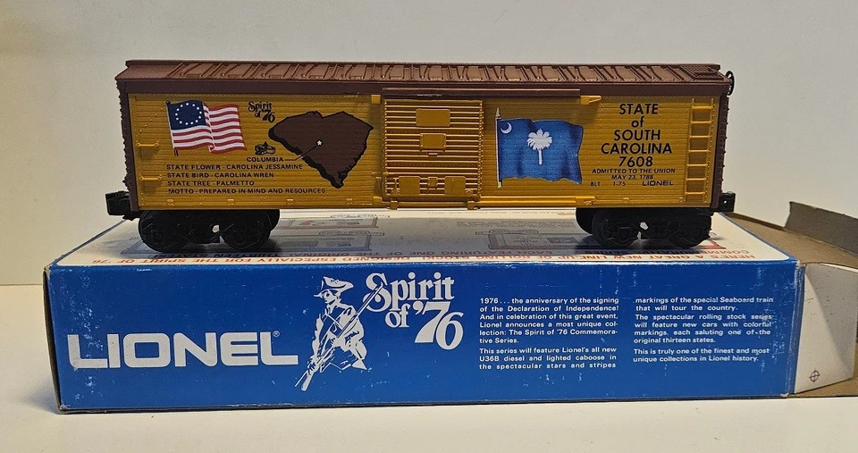 Lionel 6-7608 Spirit of 76 Box Car, 0 Gauge, 3-Conductor - Image 1 of 1