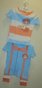 BLIPPI Cotton Pajamas Size 5T Boys Girls Toddler 2 Shirts  & Pants  3 Piece Set - Picture 1 of 10