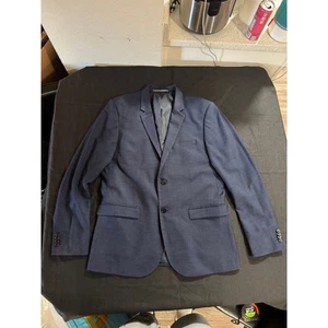H&M Sport Coat Navy Blue Men's US 42R Skinny Fit Wool/Viscose/Poly Blend - Picture 1 of 7