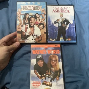 3 Dvd Lot  check out all Auctions - Save On Ship Boat Trip Wayne’s World America - Picture 1 of 1