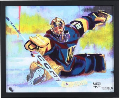 Марк Андре Флери Золотые рыцари в рамке 16 x 20 холст жикле печать-Стивен Уолден - Изображение 1 из 2