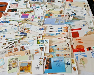BULK -  1980s Covers- Mixture of FDCs & PSEs, approximately 120+, duplicates - image 1 of 4