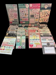 Lot Of 18 Sticker Books The Happy Planner Create 365, Paper Studio, Mambi Ect 95 - Picture 1 of 5