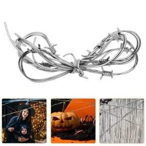 Wire Chain Props Office Western Halloween Decorations Rusty Barbwire Cord - Picture 1 of 12