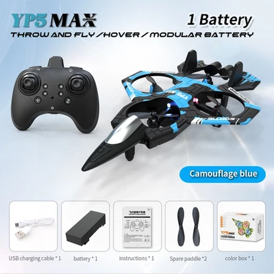 YP3 RC Foam Glider Jet Plane 2.4G Remote Control Stunt Airplane Toy w/ Light - Image 1 of 4