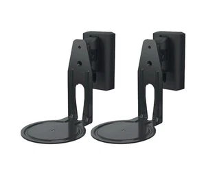 Sanus Speaker Wall Mounts for Sonos Era 100, 1 Pair in Black, Tilt & Swivel NEW - Picture 1 of 10