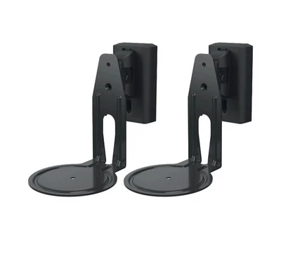 Sanus Speaker Wall Mounts for Sonos Era 100, 1 Pair in Black, Tilt & Swivel NEW - Image 1 of 4