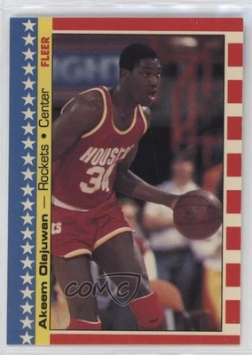Adesivos Fleer 1987-88 Hakeem Olajuwon #3 HOF - Imagem 1 de 3