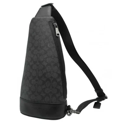 Coach FCY801 Shoulder Bag in Charcoal and Black with Dominique Signature Coated - Image 1 of 4