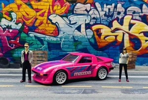 Custom Wheel Swapped Neon Speeders Mazda RX-7 ๐ฆ Ships - Picture 1 of 22
