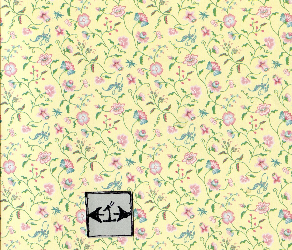 Brodnax Impresiones "Papillon - Frambuesa" 1FR111 Papel Pintado Floral Casa de Muñecas escala 1" Foto 1 de 1