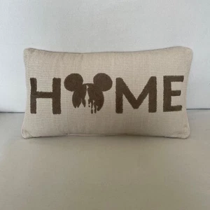 Disney Parks Store Mickey Mouse Home Collection Castle Icon Throw Pillow NWT - Picture 1 of 3