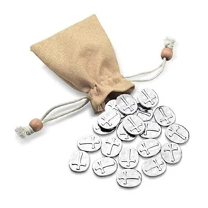 20 Pcs Pocket Cross Coins - 2 Sided Crosses Token - Good Luck 20pcs(silver) - Picture 1 of 8