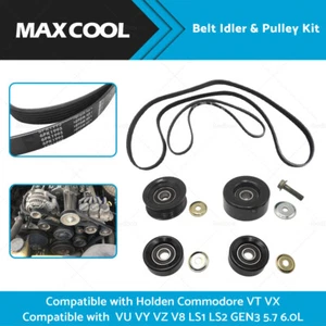 Belt Idler & Pulley Kit Fits For Holden Commodore VT VX VU VY VZ V8 LS1 5.7 6.0L - Picture 1 of 11