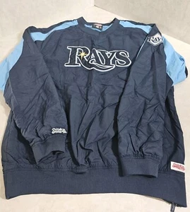 Stitches Adult Tampa Bay Rays Large Pullover Long Sleeve Shirt Pre-owned - Picture 1 of 19